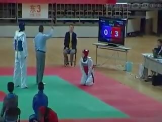 Taekwondo popiersie ends the walka, darmowe walka xxx x oceniono wideo vid film f6